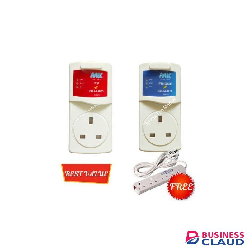 MK Fridgeguard + TV Guard + 4 Way Extension Cable
