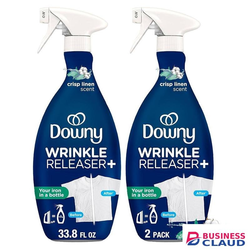 Downy Wrinkle Releaser Spray All In One Formula, Removes Wrinkles, Static and Odors, Light Fresh Scent 2pack