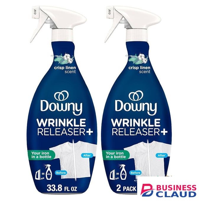 Downy Wrinkle Releaser Spray All In One Formula, Removes Wrinkles, Static and Odors, Light Fresh Scent 2pack