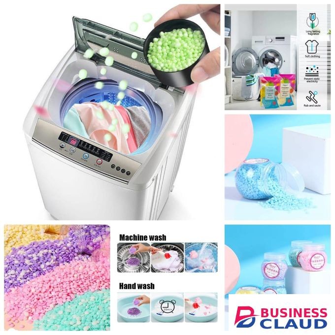 Fragrance Beads 100g, Laundry Beads Long Lasting Anti-static Deep Cleaning High Efficiency Good Water Solubility Softener Soft Laundry Perfume Clothes Scent Beads- 2 pack