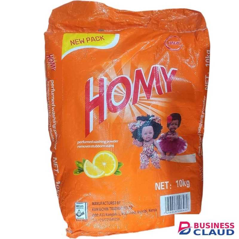 Homy 10kg Orange Perfumed Washing Powder Removes Stubborn Stains Than Most Kleesoft Niceone Doffi pp