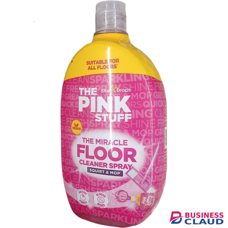 THE PINK STUFF Stardrops THE MIRACLE FLOOR CLEANING SPRAY Squirt & Mop QUICK DRY NO WATER NEEDED ALL FLOORS cf
