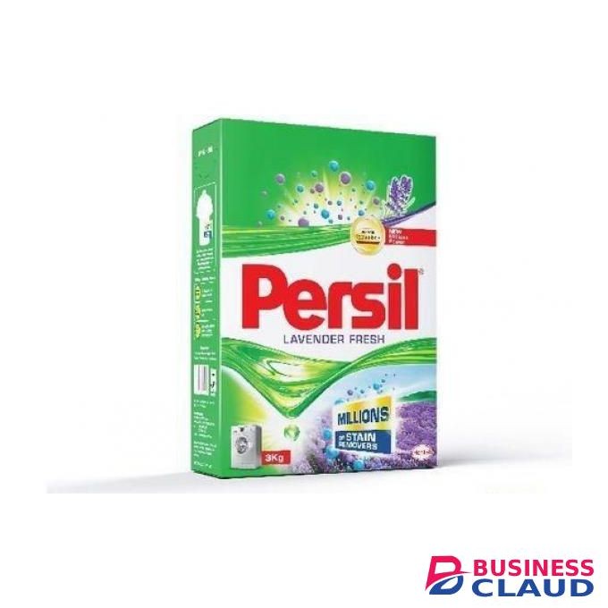 Persil Machine Wash Lavender Powder 3Kg Concentrated Detergent Removes Tough Stains Long-Lasting Floral Scent