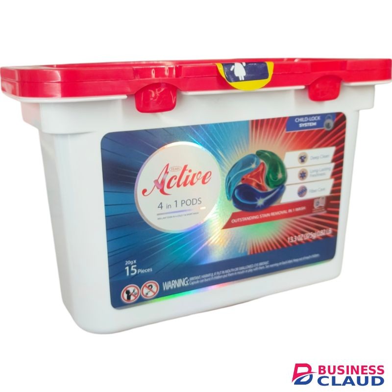 Active Concentrated Stain Removal in 1 Wash Laundry Pods ,