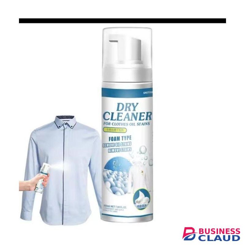 Instant Dry Cleaning Spray – 200ml Waterless Fabric Refresher & Stain Remover