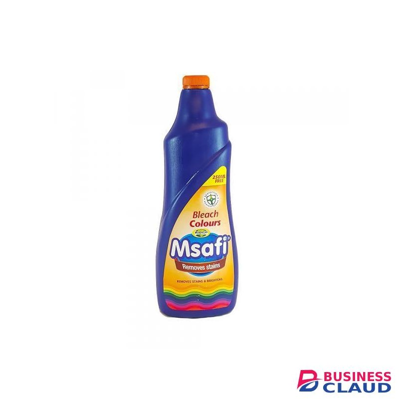 Msafi Color Bleach 600ml – Color-Protecting Disinfectant Bleach, Kills Germs, Stain Removal
