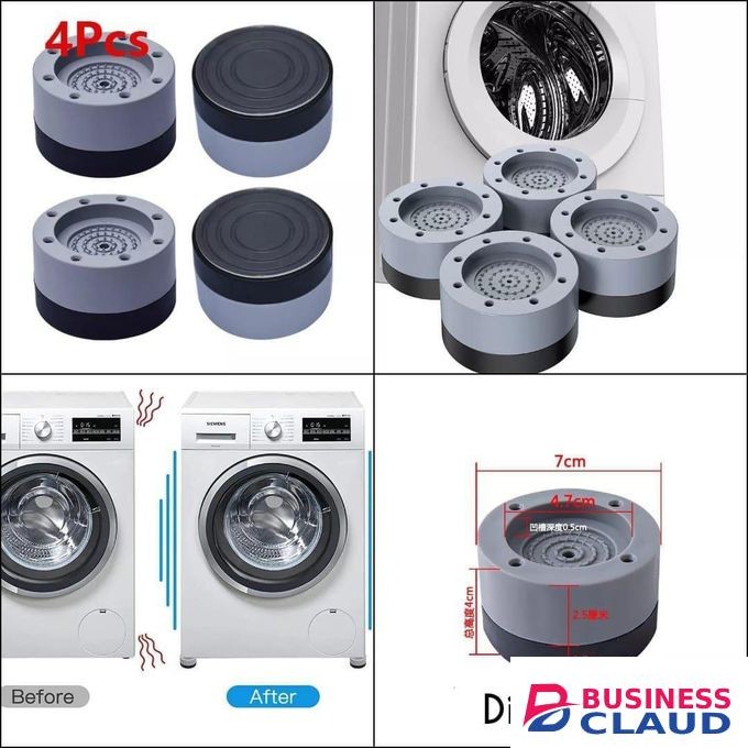 4pcs Washing Machine Anti-vibration Pads Shock And Noise Cancellation Pads