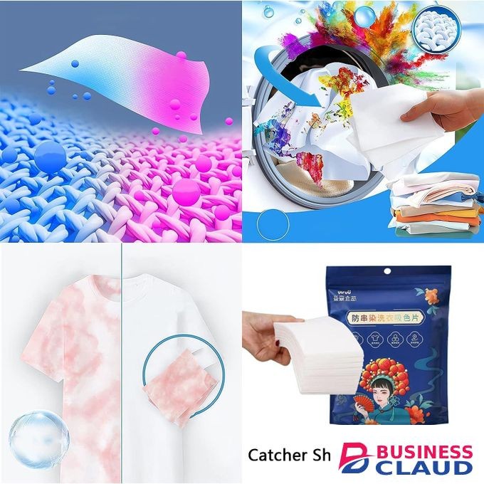 50pcs Anti-Dyeing Fabric Color Absorbing Paper, Cross-Resistant Anti-Staining Sheets Suces Clothing Absorbent Film, Colour & Dirt Catcher Household Washing Machine