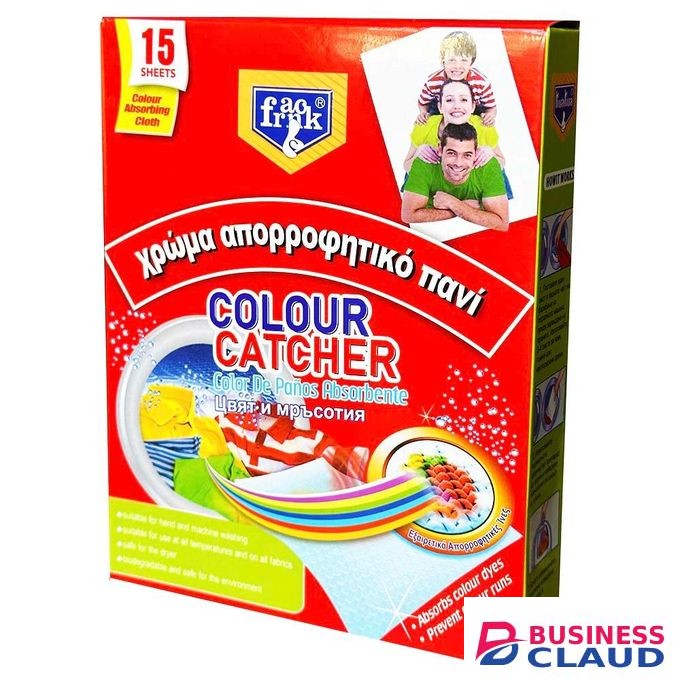 KUAKUA 15 Sheets Colour Catcher For Hand & Machine Washing - Color Absorbing Cloth For Fading Cloths And Stains Absorbs Dyes And Runs