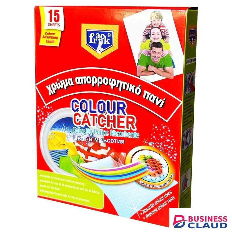 KUAKUA 15 Sheets Colour Catcher For Hand & Machine Washing - Color Absorbing Cloth For Fading Cloths And Stains Absorbs Dyes And Runs