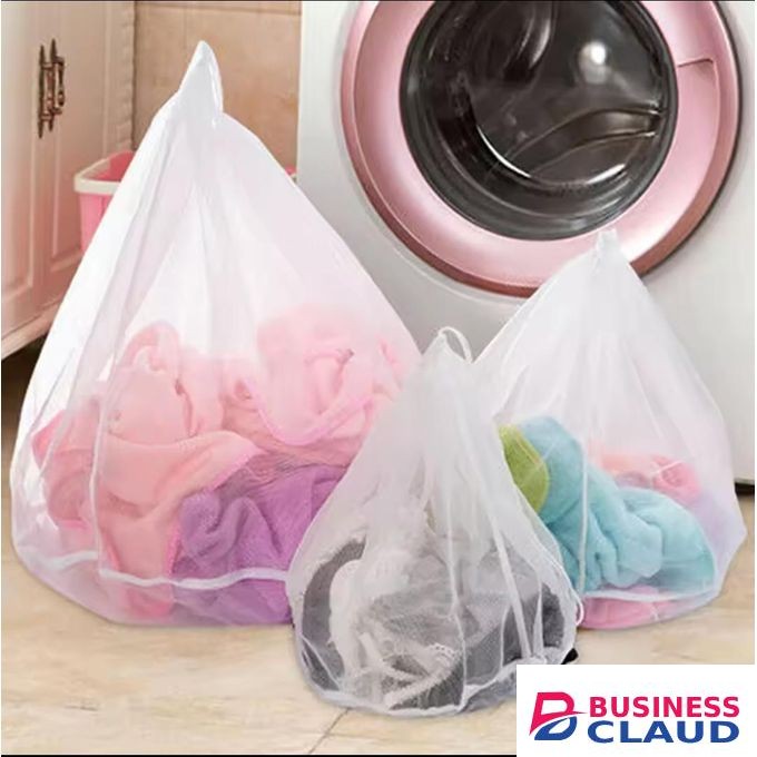 3Pcs Mesh Laundry Bags For Washing Machine,3 Sizes Durable Laundry Net Washing Bag,Reusable Laundry Net With Drawstring Closure,Ideal For Washing Underwear,Knitwear,Bras,Socks,Bedding And More