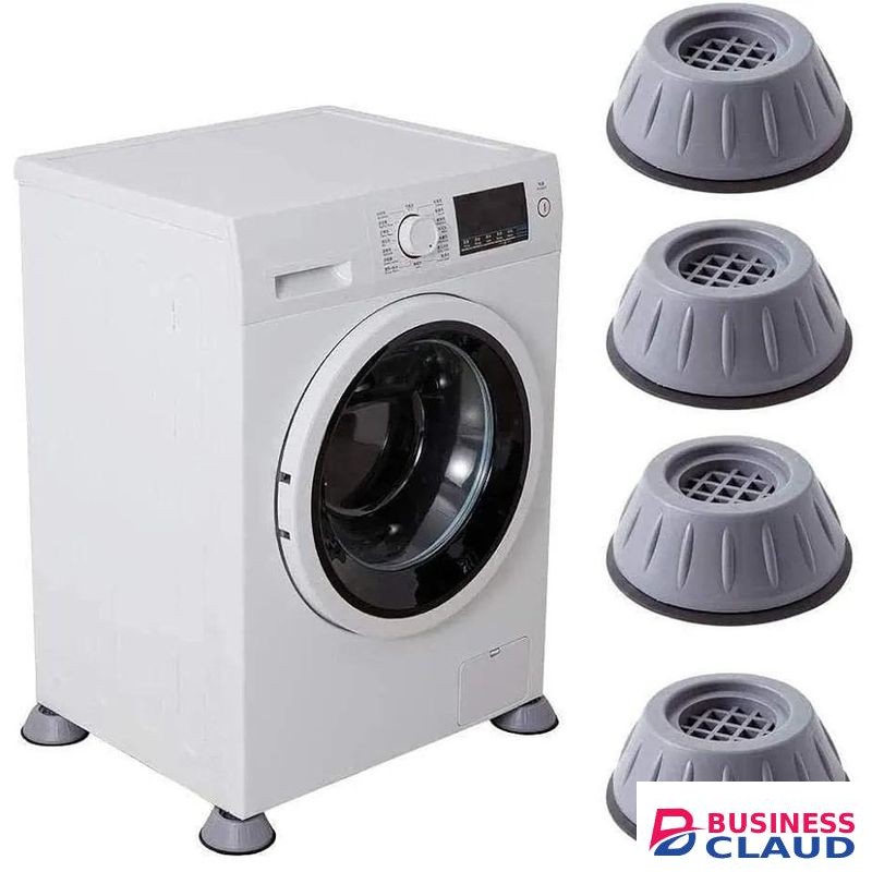 4Pcs Anti Vibration Pads, Washing Machine Rubber Shock Absorbing Pad, Anti Vibration Non-Slip Shock and Noise Cancelling Pads for Washing Machine Dryer Fridge Furniture Home Appliances