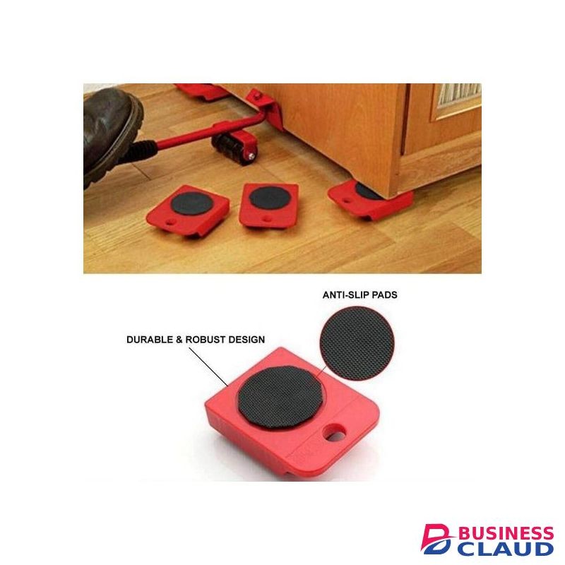 5 In 1 Heavy Furniture Roller Moving Tool,Furniture Mover Detached Heavy Items Lifting Trolley Mover