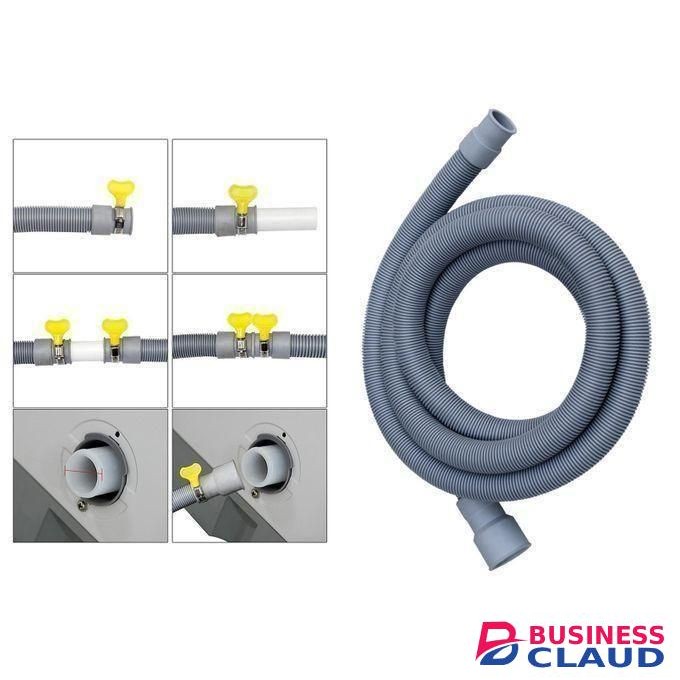 Washing Machine Drainage Hose 2M Outlet Extension Pipe.