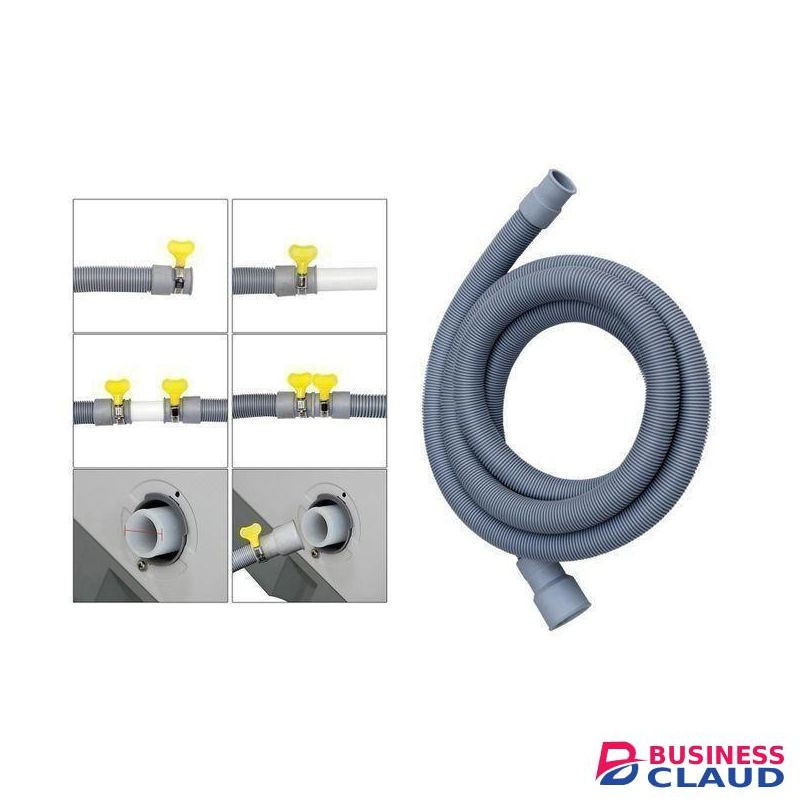Washing Machine Drainage Hose 2M Outlet Extension Pipe.