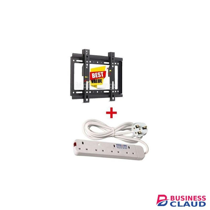 14"-42" TV Flat Panel Wall Mount/Bracket Holder +Free Extension+Free Tv Guard