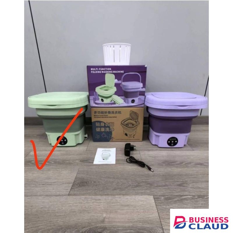 Electric Foldable Washing Machine 7.5Kg Compact Portable Laundry Washer Efficient Home Appliance for Small Apartments Dorms and Travel