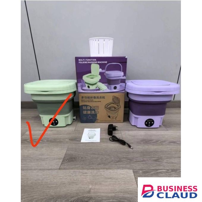 Electric Foldable Washing Machine 7.5Kg Compact Portable Laundry Washer Efficient Home Appliance for Small Apartments Dorms and Travel
