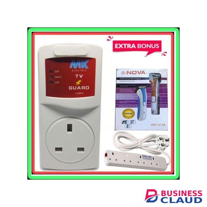 MK TV Guard & 4 Way Extension + Hair Shaver