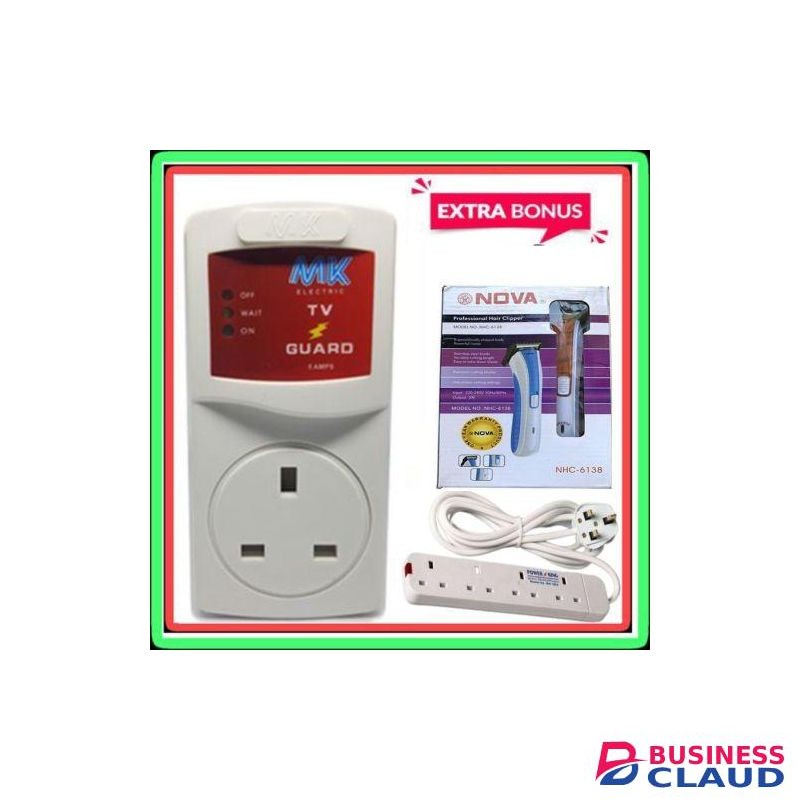 MK TV Guard & 4 Way Extension + Hair Shaver
