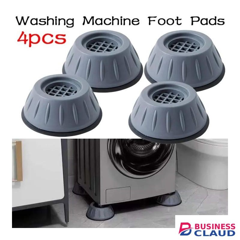 Washing Machine Anti-Vibration Pads Shock And Noise Cancellation Pads 4PCS Washing Machine Antivibration Pads Stops Moving - Prevents Noise, Vibration Transfer
