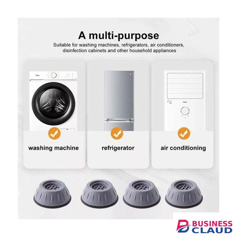 Anti-Vibration Pads For Washing Machine,Fridge Shock And Noise Cancellation Pads 4PCS Washing Machine Antivibration Pads Stops Moving - Prevents Noise, Vibration Transfer