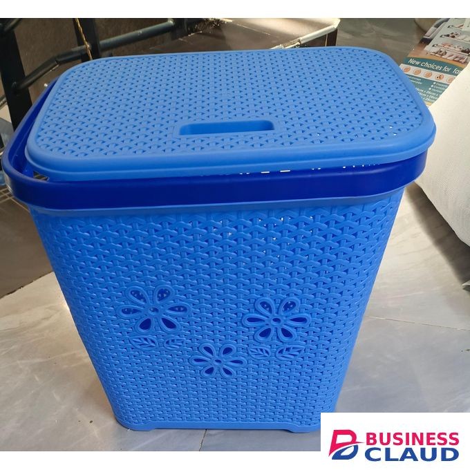 1pc Laundry Basket spacious design and comfortable grip handles, it allows you to easily carry clothes to and from the laundry area.