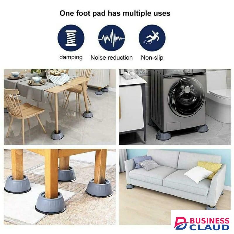 4 Pcs Anti Vibration Pads For Washing Machine Feet
