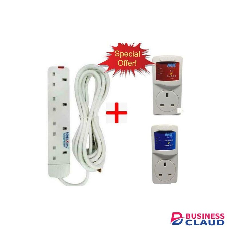 Power King Extension Plus &Fridge &Tv Guard White SUPERFLY
