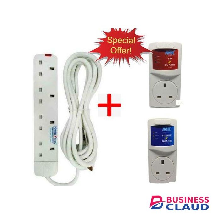 Power King Extension Plus &Fridge &Tv Guard White SUPERFLY