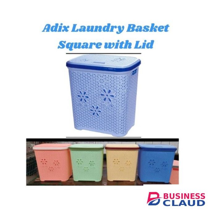 Adix Square Laundry Basket With Lid