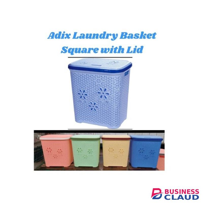 Adix Square Laundry Basket With Lid