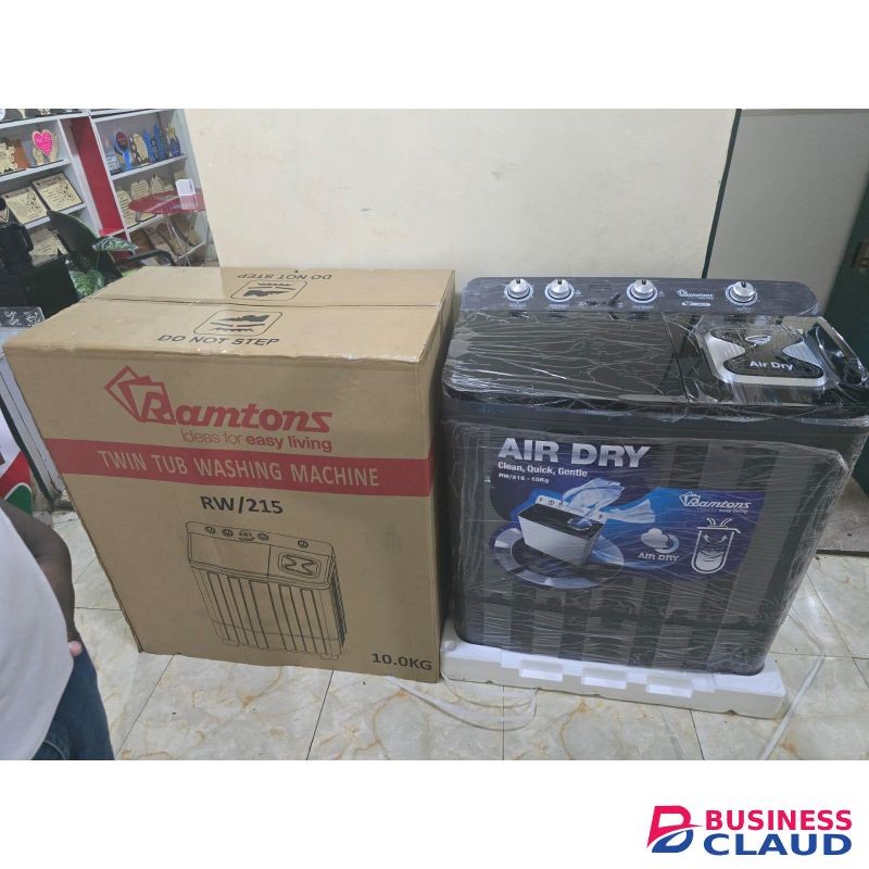 10kg Twin Tub Top Load Washing Machine – Air Dry Function, Mechanical Control