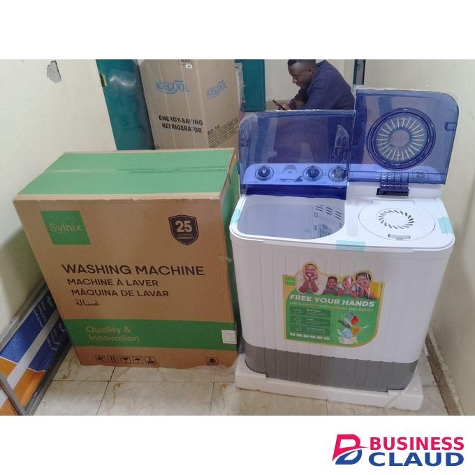 Synix 10kg Twin Tub Washing Machine-Semi Automatic