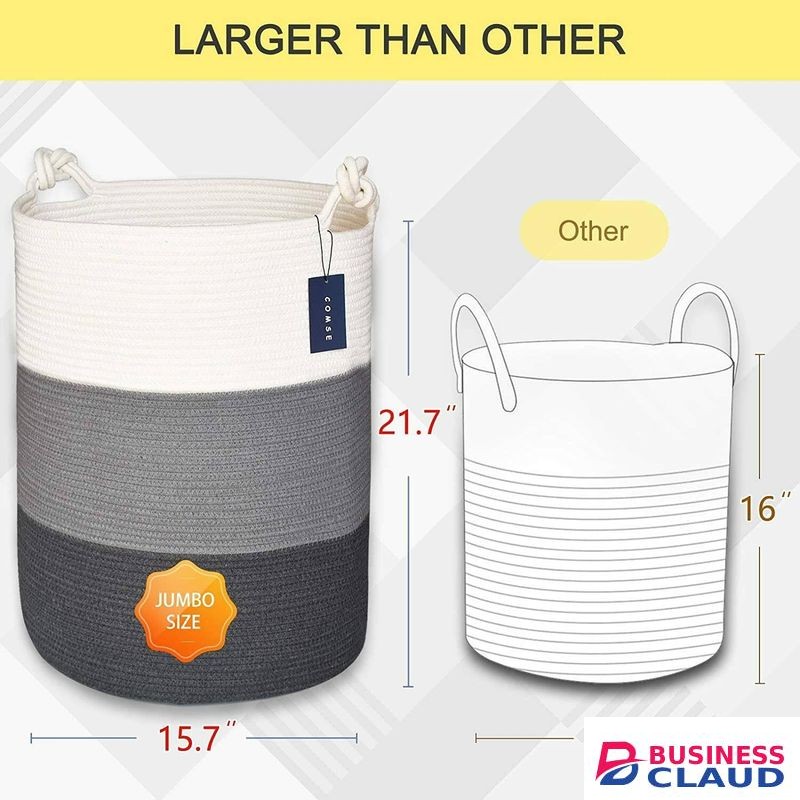 Woven Cotton Cloth Kids Toy Baby Products Clothing Washing Basket Laundry