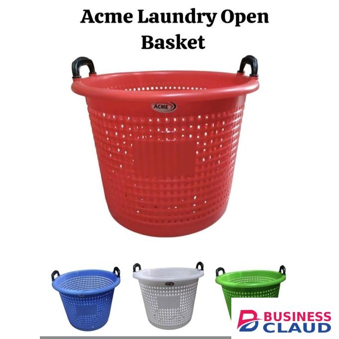 ACME White Large Capacity Open Laundry Basket