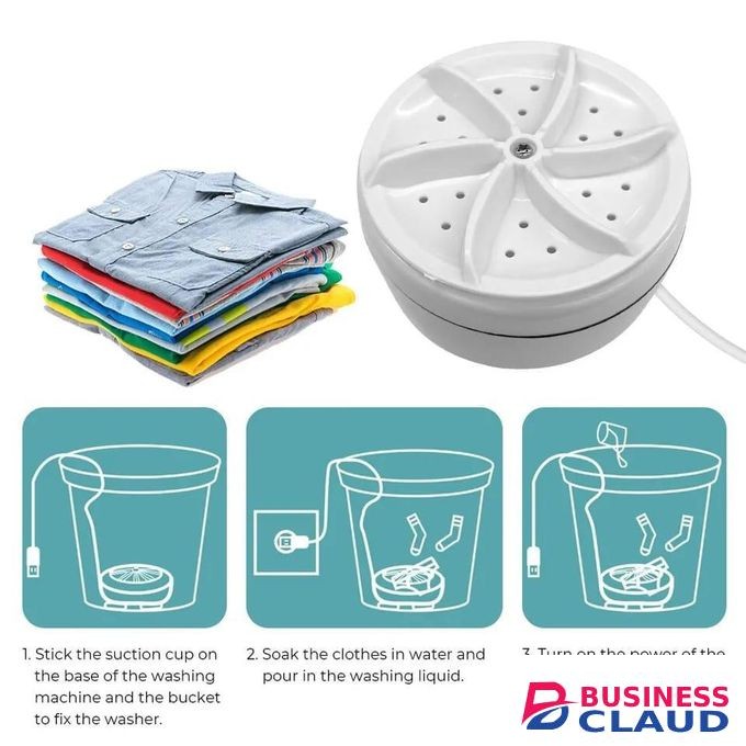 Mini washing machine sub rotating turbine