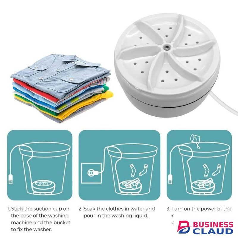 Mini washing machine sub rotating turbine