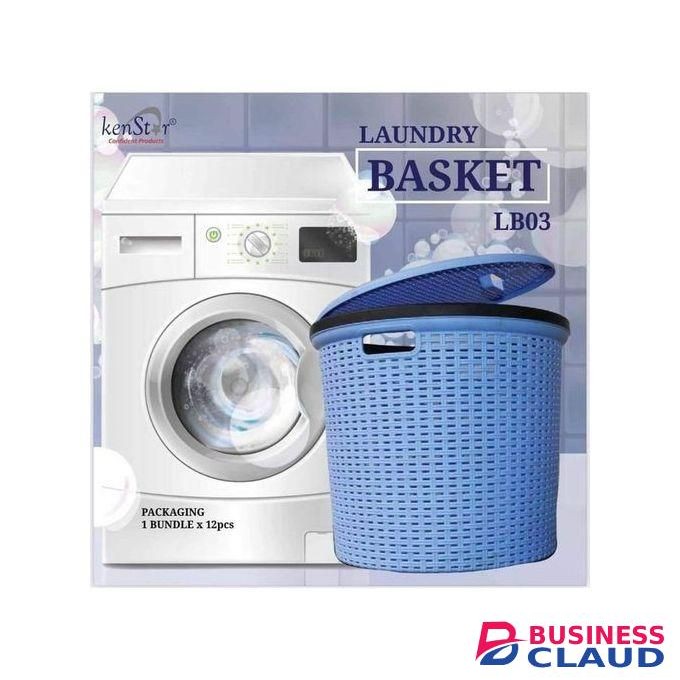 Breathable Laundry Clothes Basket, Storage Plastic Basket