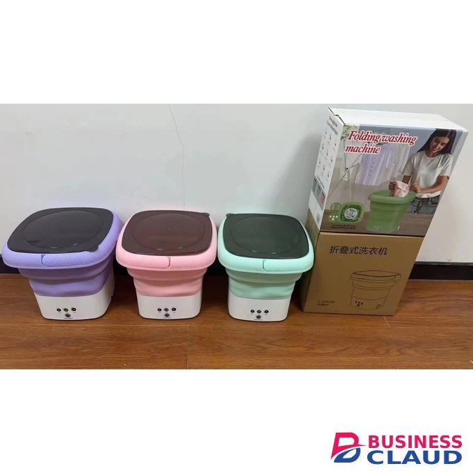 Folding Washing Machine with Dryer Bucket for Clothes Socks