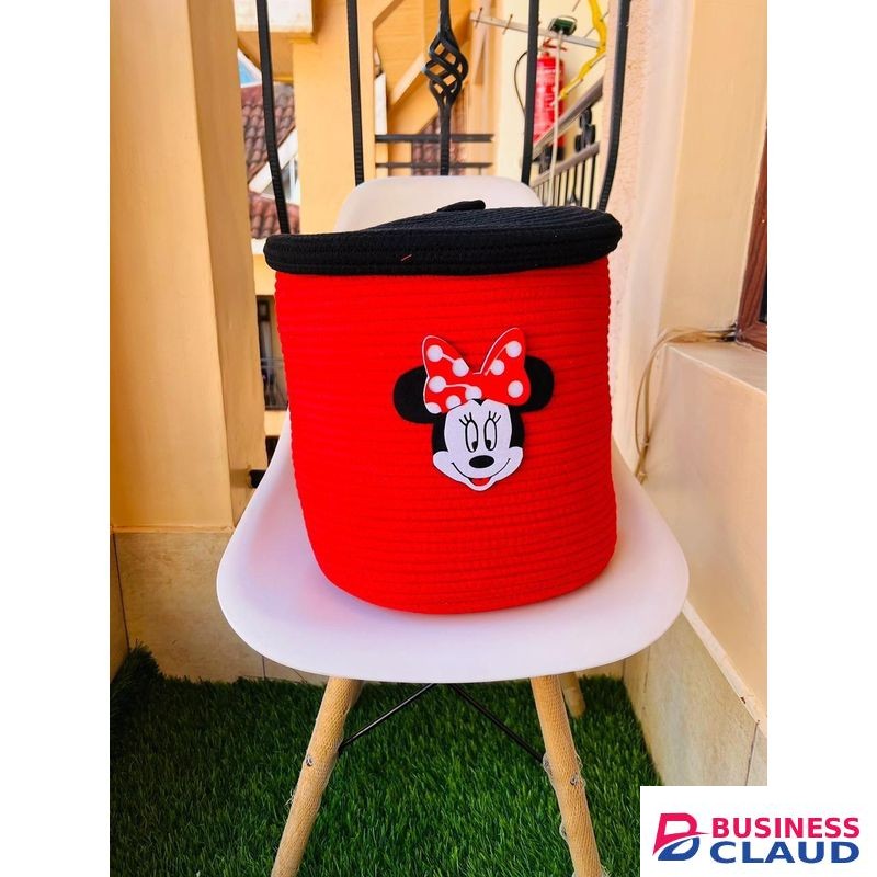 Cotton rope storage baskets Nursery Decor Home Organiser