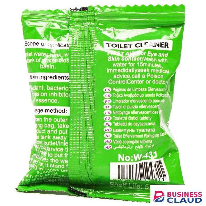 Toilet Cistern Tablet Automatic Bowl Cleaner - Lemon - 1pc - Removing Bacteria & Odor - Long Lasting Formula