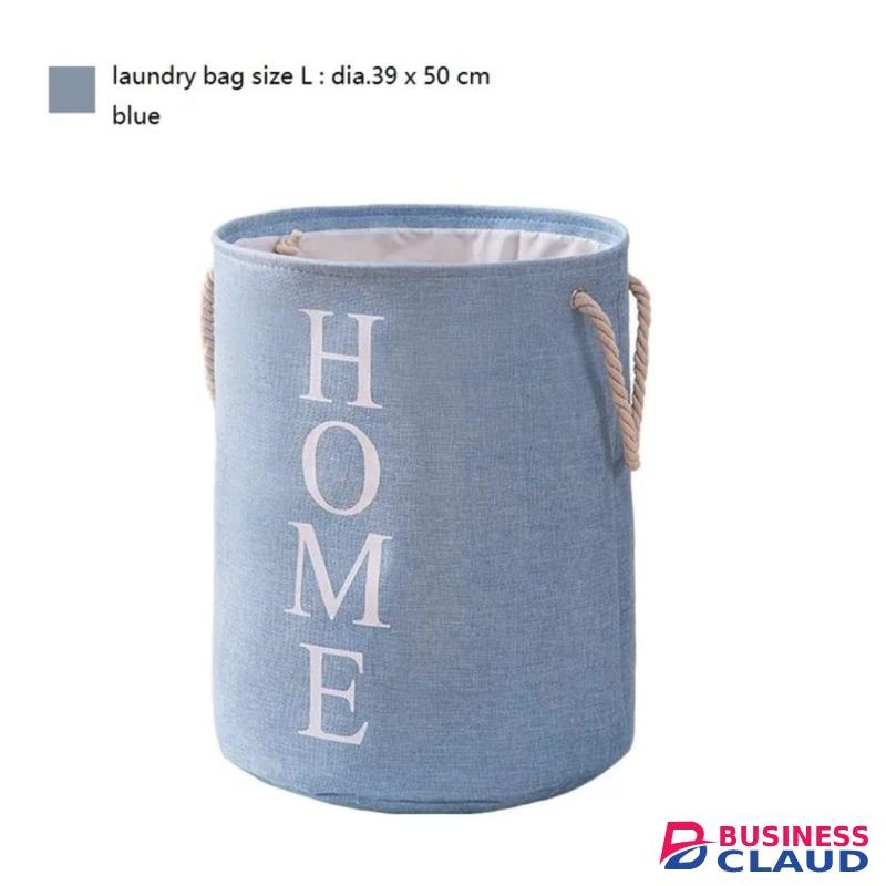 Linen Round Laundry Basket