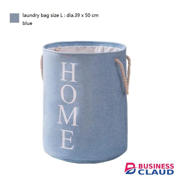 Linen Round Laundry Basket