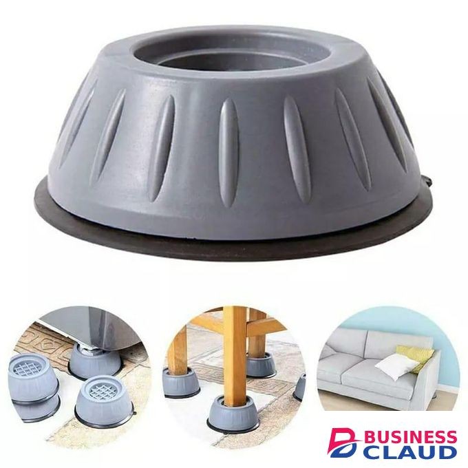 PowerGrip™ Heavy-Duty Anti-Vibration Foot Pads – 4pcs Set for Washing Machines & Refrigerators - Shock Absorbing + Noise Reduction