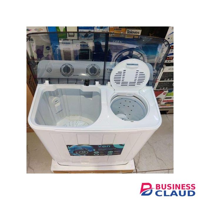VON Twin Tub Washing Machine-Wash Timer- 7.5Kg