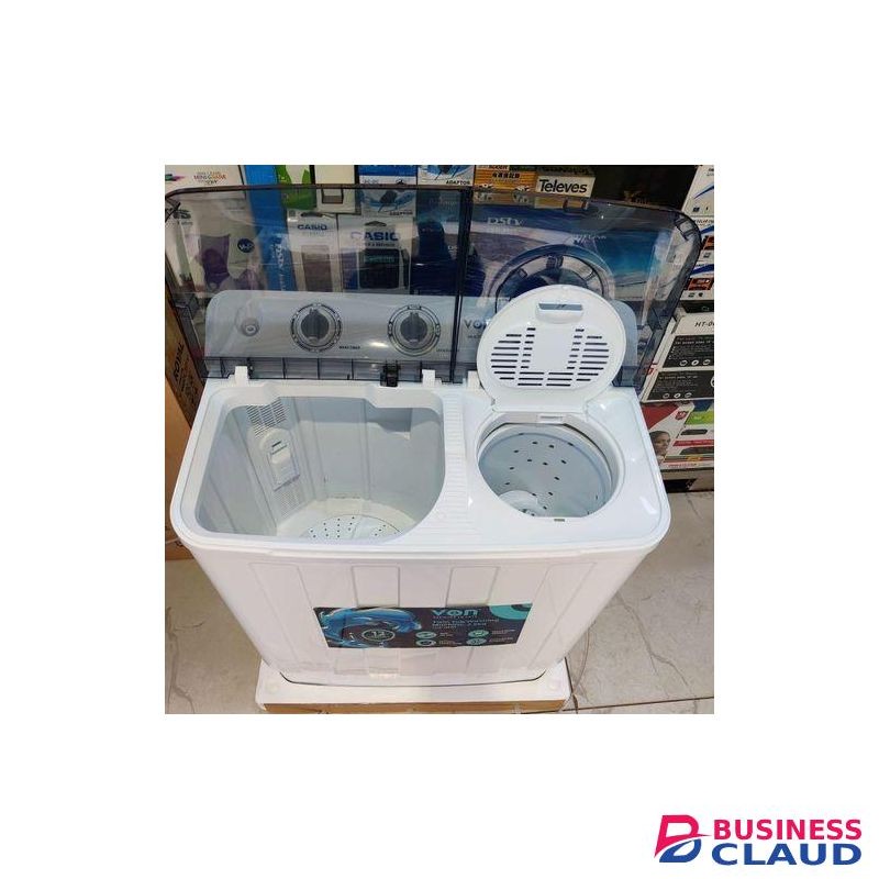 VON Twin Tub Washing Machine-Wash Timer- 7.5Kg