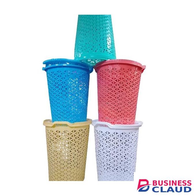 Durable Plastic Laundry Basket ventilated to allow proper air circulation to reduce odors, comfortable side handles make it easy to carry. Ideal for homes, hostels, and laundries, this basket is perfect for organizing clothes neatly and efficiently.