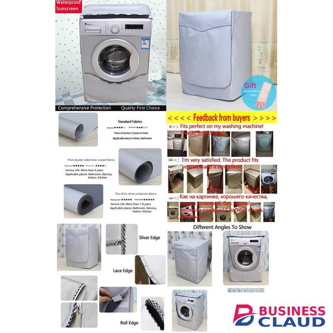 Front load or top load washing machine cover organizer