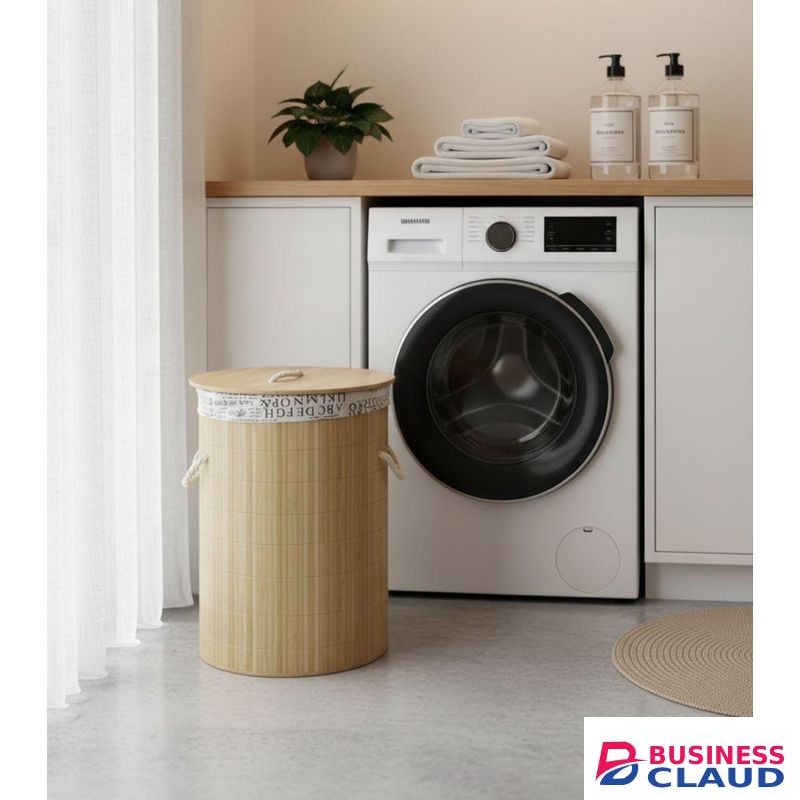 Bamboo laundry basket
